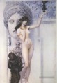 Allégorie de la sculpture Gustav Klimt Nu impressionniste